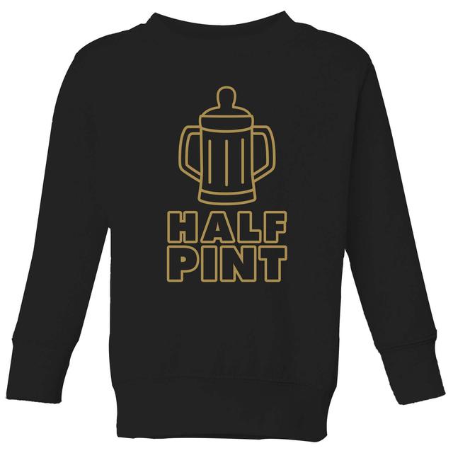 Half Pint Kids' Sweatshirt - Black - 7-8 Jahre - Schwarz on Productcaster.