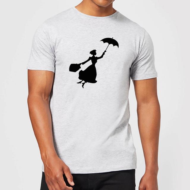 Mary Poppins Flying Silhouette Herren T-Shirt - Grau - XXL on Productcaster.