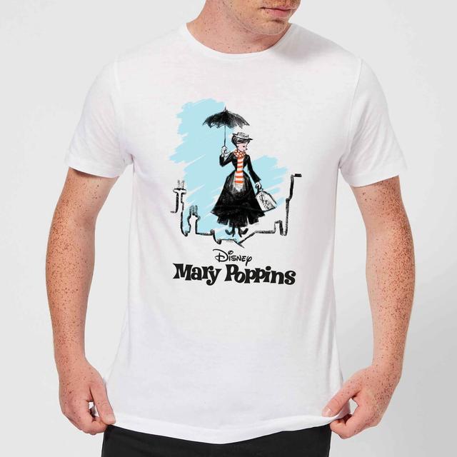 Mary Poppins Rooftop Landing Men's T-Shirt - White - 5XL on Productcaster.