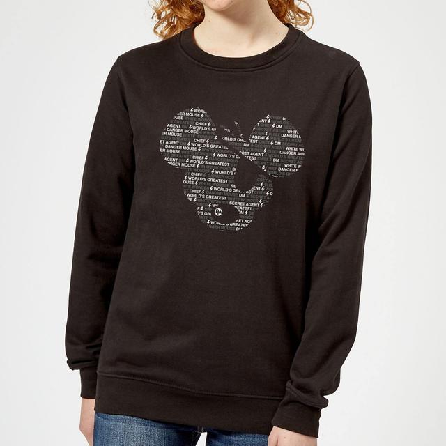 Sudadera Danger Mouse Word Face - Mujer - Negro - 5XL - Negro on Productcaster.