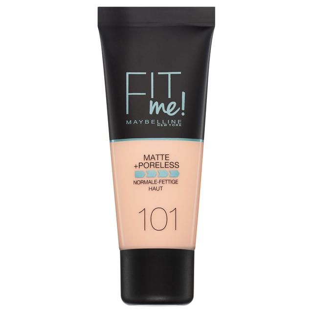 Maybelline Fit Me! Matte and Poreless Foundation 30ml (Various Shades) - 101 True Ivory on Productcaster.