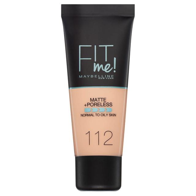 Maybelline Fit Me! Matte and Poreless Foundation 30 ml (διάφορες αποχρώσεις) - 112 Soft Beige on Productcaster.