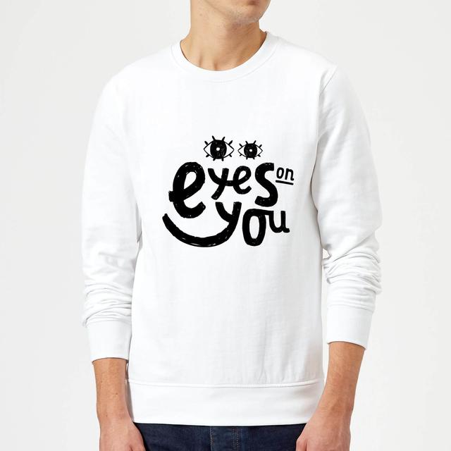 Eyes On You Sweatshirt - White - L - Weiß on Productcaster.