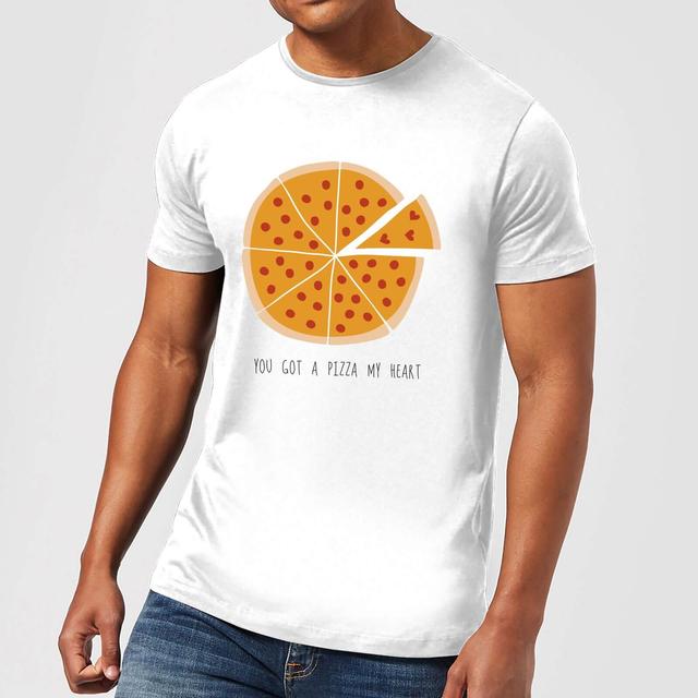 You Got A Pizza My Heart Men's T-Shirt - White - L - White on Productcaster.