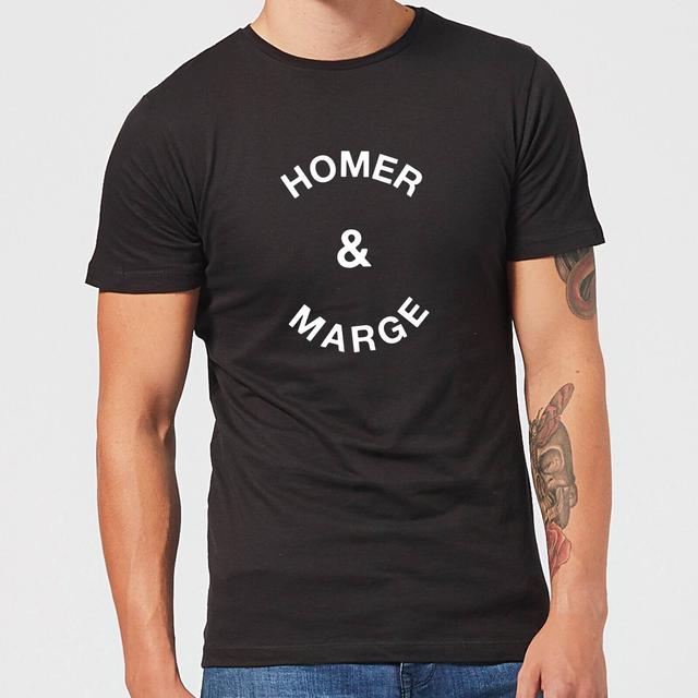 Homer & Marge Men's T-Shirt - Black - XS on Productcaster.