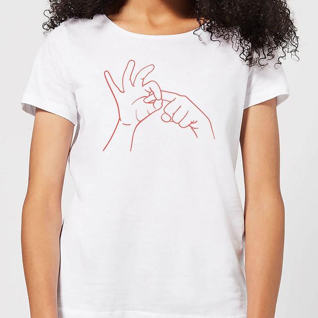 Sexy Hand Gesture Women's T-Shirt - White - S - Weiß on Productcaster.