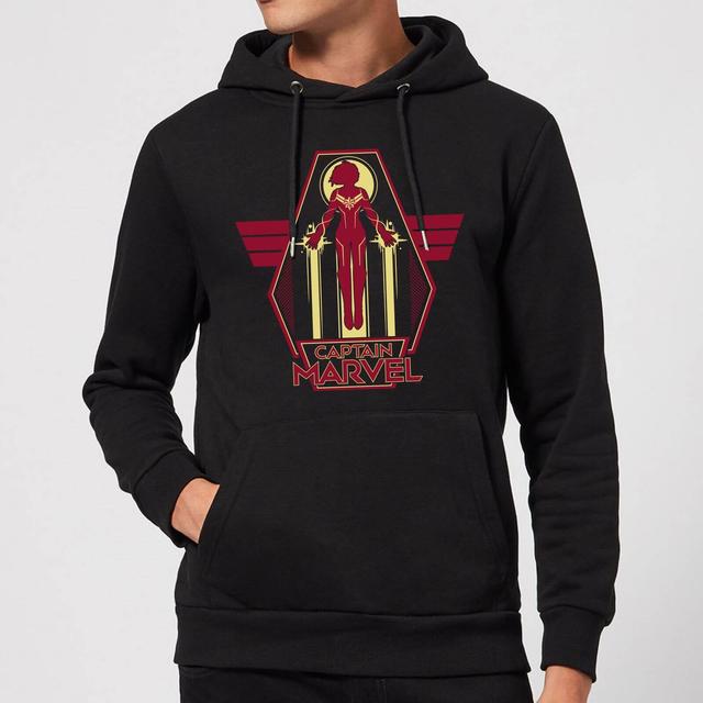 Captain Marvel Flying Warrior Hoodie - Black - L - Schwarz on Productcaster.