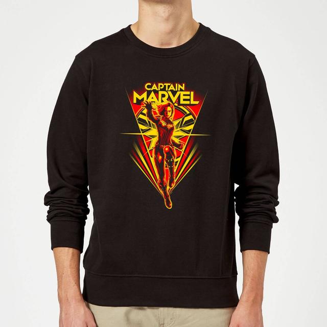 Captain Marvel Freefall Sweatshirt - Black - S - Schwarz on Productcaster.