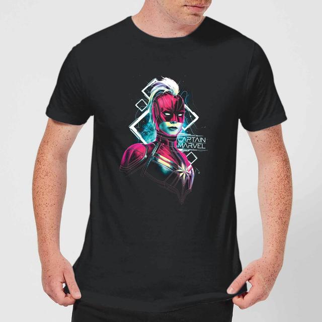 Captain Marvel Neon Warrior Männer T-Shirt – Schwarz - XS on Productcaster.