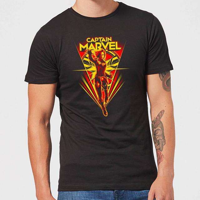 Captain Marvel Freefall Camiseta de Hombre - Negra - 3XL on Productcaster.