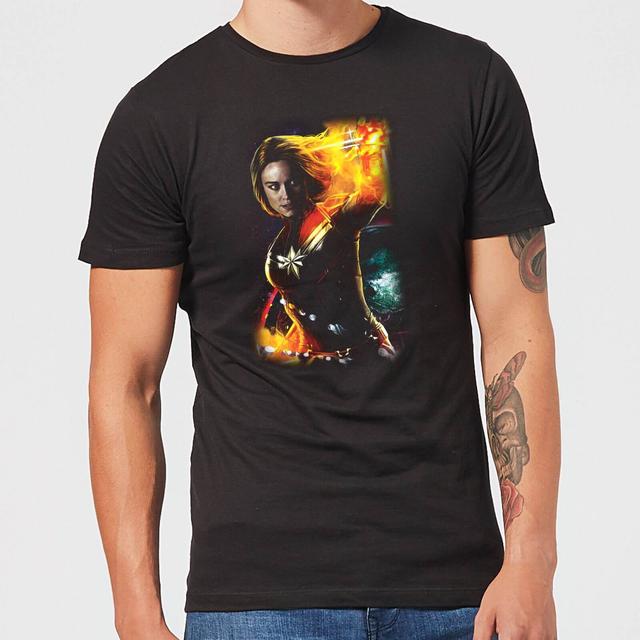 Captain Marvel Galactic Shine Männer T-Shirt – Schwarz - XXL - Schwarz on Productcaster.