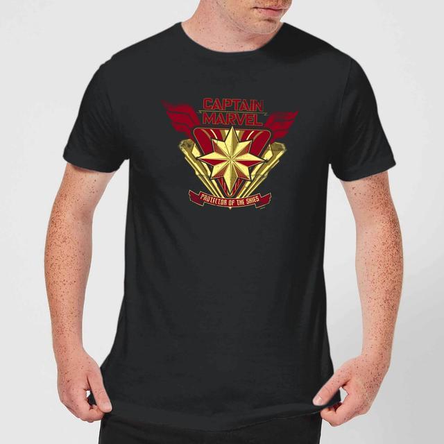 Captain Marvel Protector Of The Skies Camiseta de Hombre - Negra - 3XL - Negro on Productcaster.