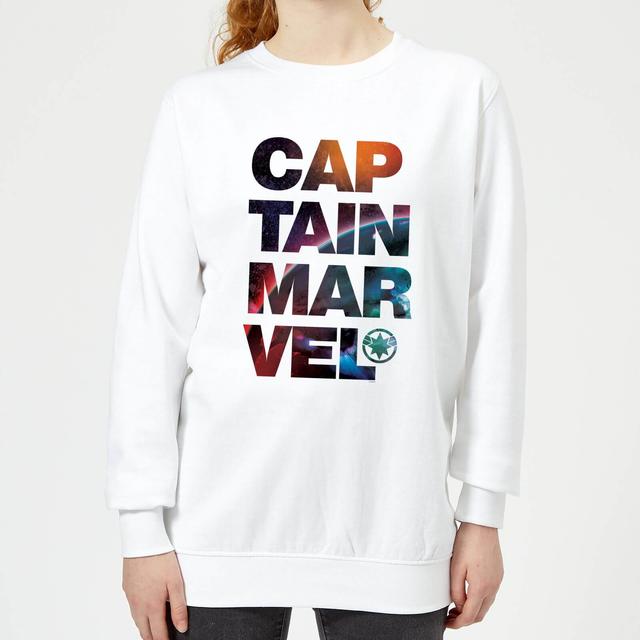 Sudadera Space Text para mujer de Captain Marvel - Blanco - XL on Productcaster.