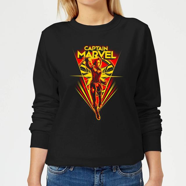 Captain Marvel Freefall Women's Sweatshirt - Black - XXL - Schwarz on Productcaster.