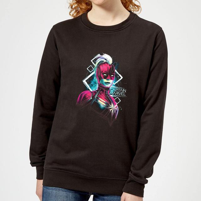 Sudadera Neon Warrior de Captain Marvel para mujer - Negro - S - Negro on Productcaster.