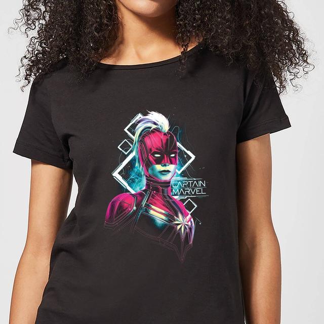 Captain Marvel Neon Warrior Camiseta de Hombre - Negra - S - Negro on Productcaster.