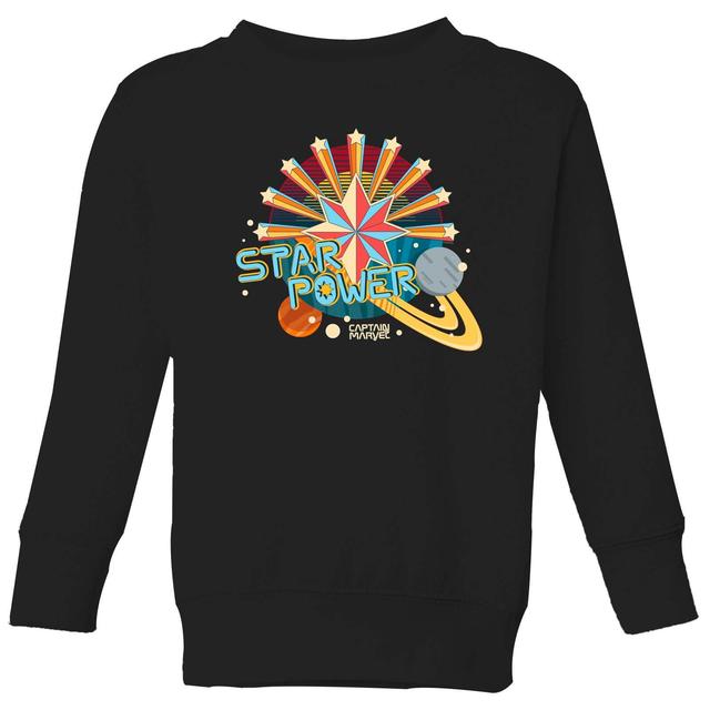 Sudadera Star Power para niño de Captain Marvel - Negro - 3-4 años - Negro on Productcaster.