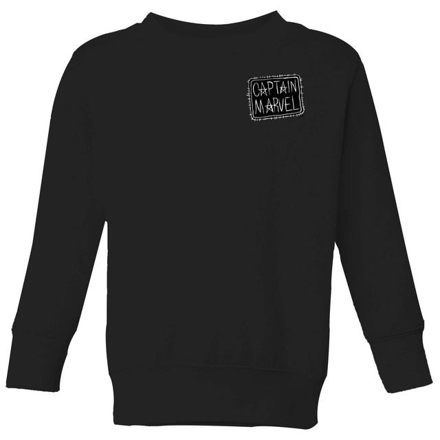 Sudadera con logotipo de Capitán Marvel para niños - Negro - 5-6 años - Negro on Productcaster.