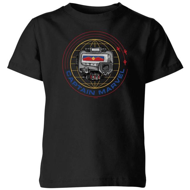 Camiseta Pager de Captain Marvel para niño - Negro - 7-8 años on Productcaster.