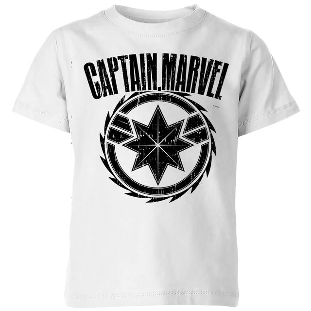 Camiseta para niño Captain Marvel Logo - Blanco - 5-6 años - Blanco on Productcaster.