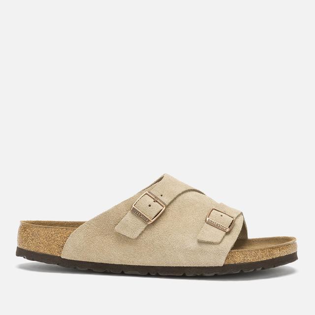 Birkenstock Men's Zurich Sfb Suede Slide Sandals - Taupe - EU 44/UK 9.5 on Productcaster.