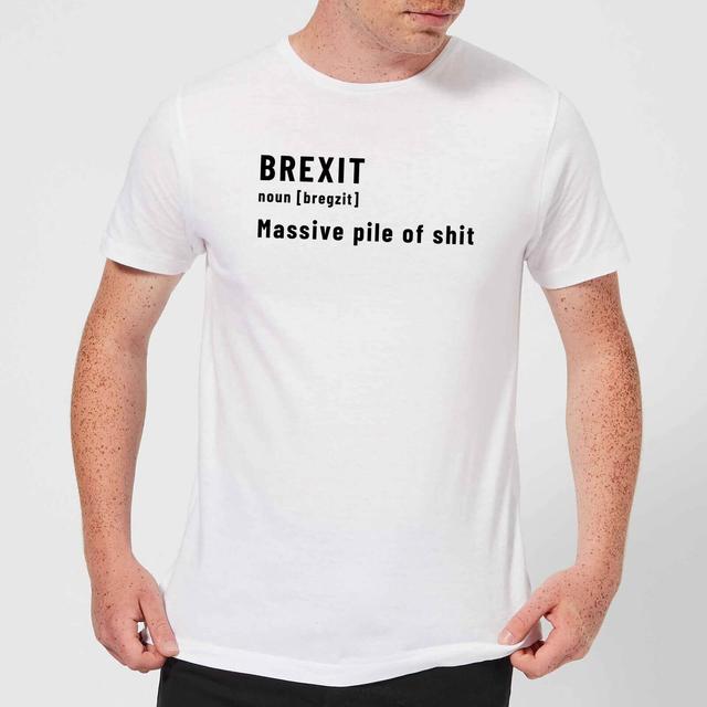 Brexit. Massive Pile Of Sh*t Men's T-Shirt - White - XL - Weiß on Productcaster.