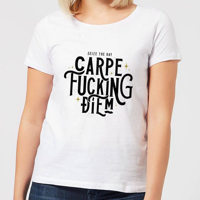 Carpe F*cking Diem Women's T-Shirt - White - XXL - White on Productcaster.