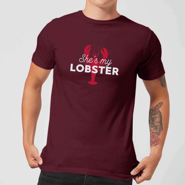 She's My Lobster Men's T-Shirt - Burgundy - M - Burgundy on Productcaster.