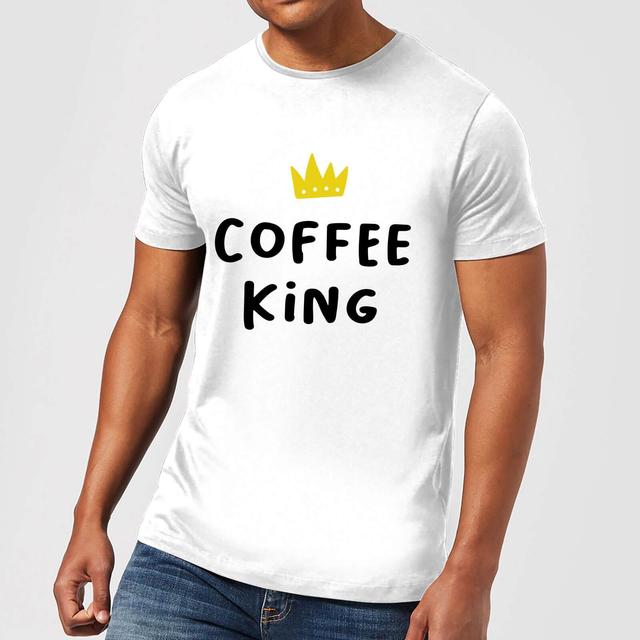 Coffee King Men's T-Shirt - White - L - Weiß on Productcaster.