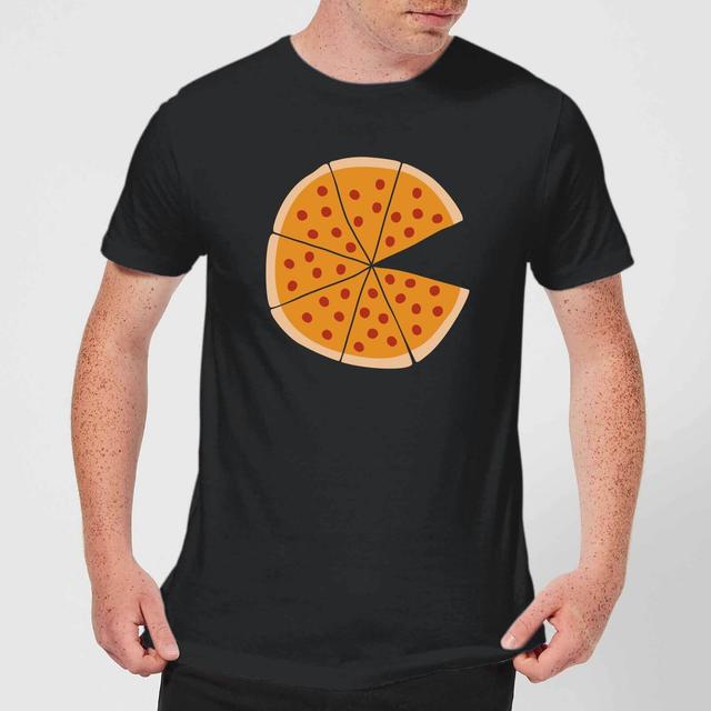 Pizza Missing Men's T-Shirt - Black - S - Schwarz on Productcaster.