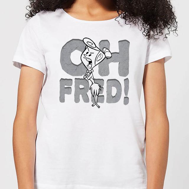 The Flintstones Oh Fred! Women's T-Shirt - White - XL on Productcaster.