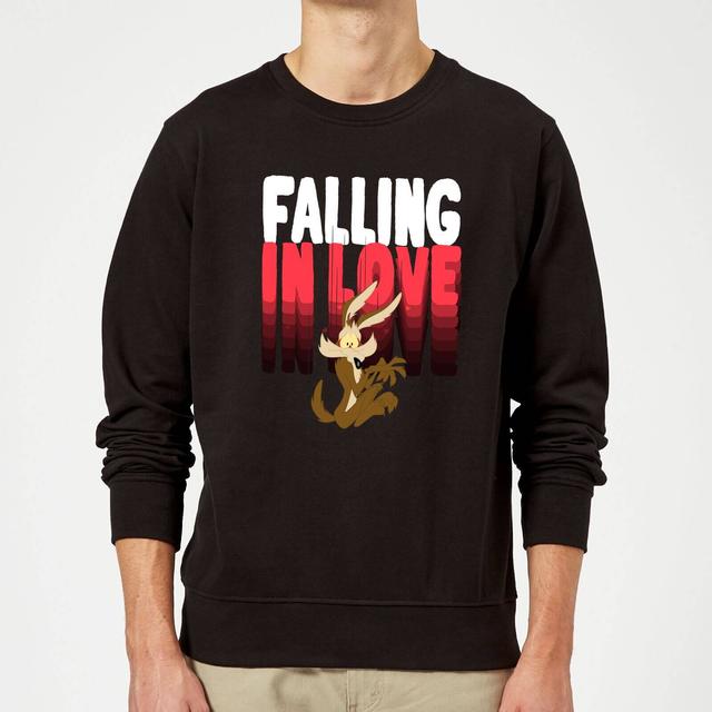 Looney Tunes Falling In Love Wile E. Coyote Sweatshirt - Black - XXL - Nero on Productcaster.