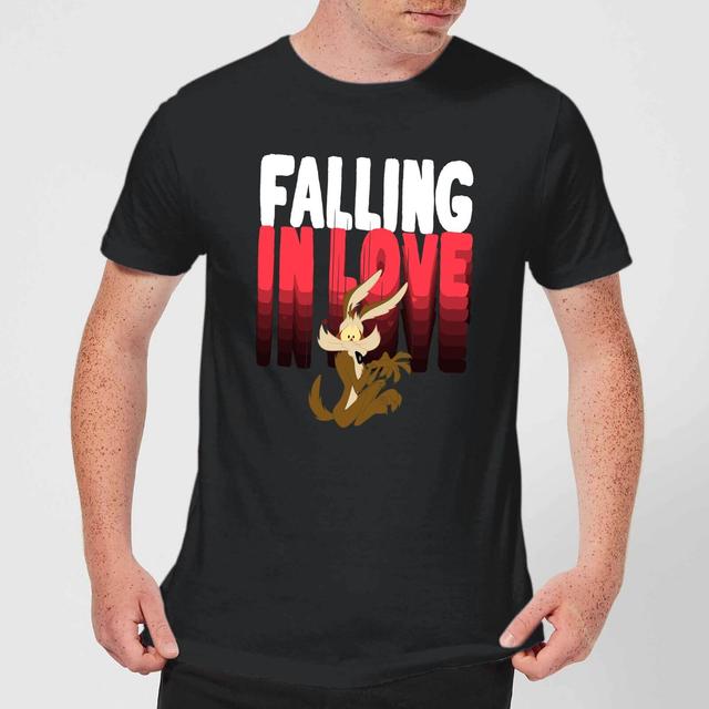 Camiseta Falling In Love Wile E. Coyote para hombre de Looney Tunes - Negro - 3XL on Productcaster.