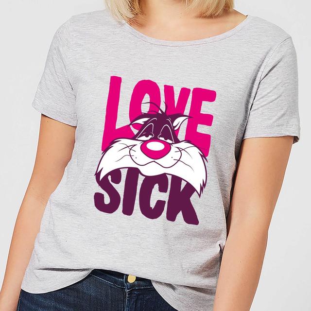 Looney Tunes Love Sick Sylvester Women's T-Shirt - Grey - XXL on Productcaster.