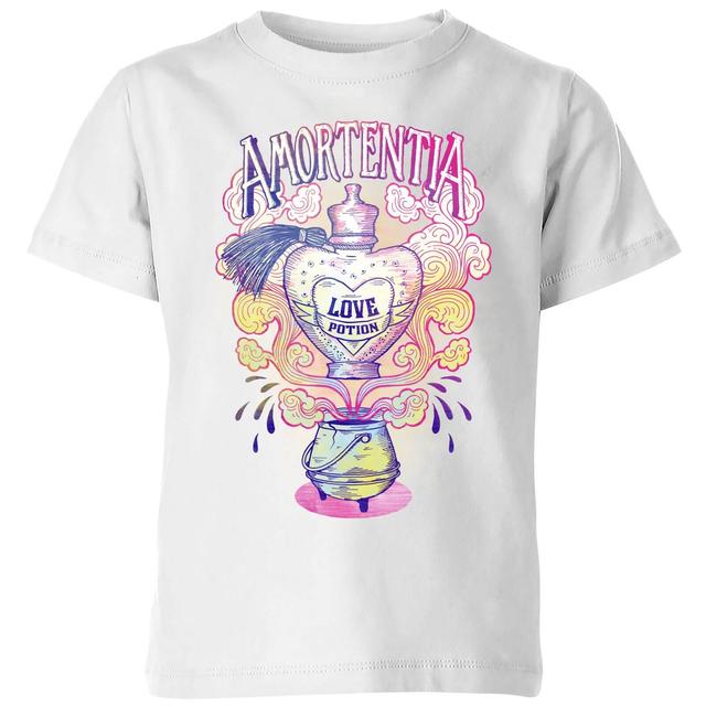 Harry Potter Amorentia Love Potion Kids' T-Shirt - White - 9-10 Years on Productcaster.