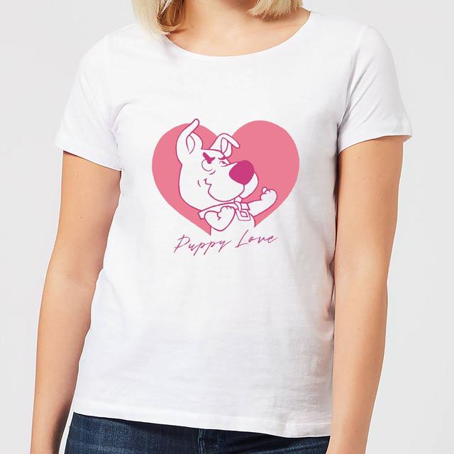 Scooby Doo Puppy Love Women's T-Shirt - White - XXL on Productcaster.