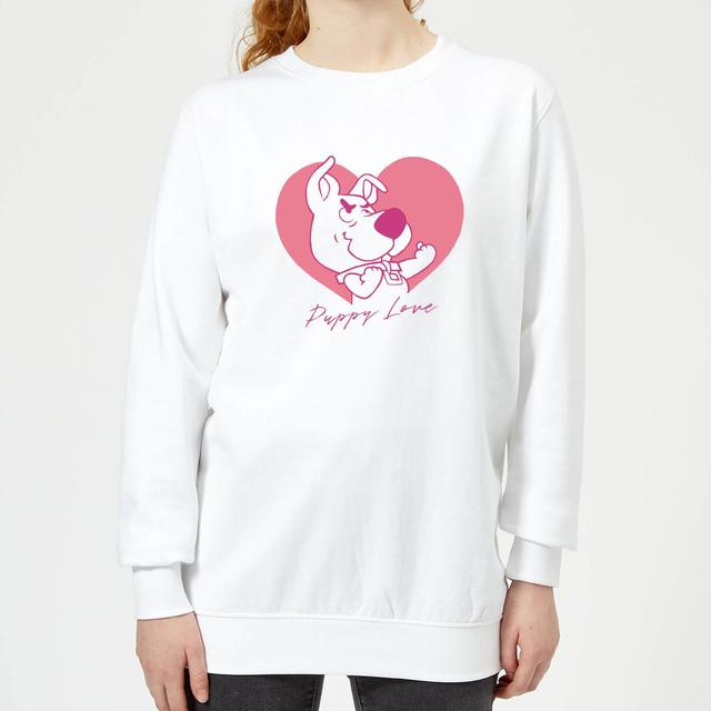 Sudadera Puppy Love para mujer de Scooby Doo - Blanco - XL - Blanco on Productcaster.