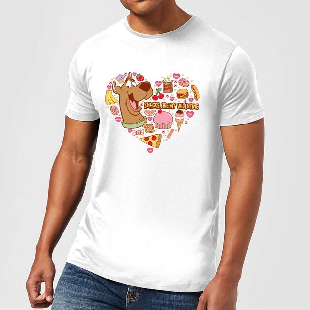 Camiseta Snacks Are My Valentine para hombre de Scooby Doo - Blanco - XXL - Blanco on Productcaster.