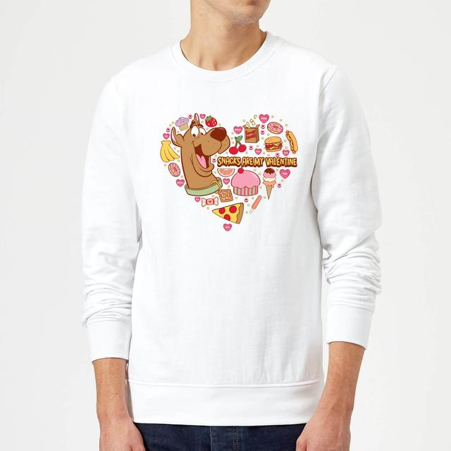 Sudadera Snacks Are My Valentine de Scooby Doo - Blanco - XXL - Blanco on Productcaster.