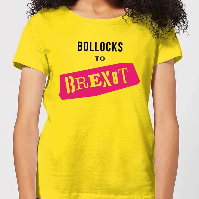 Bollocks To Brexit Women's T-Shirt - Yellow - XL - Gelb on Productcaster.