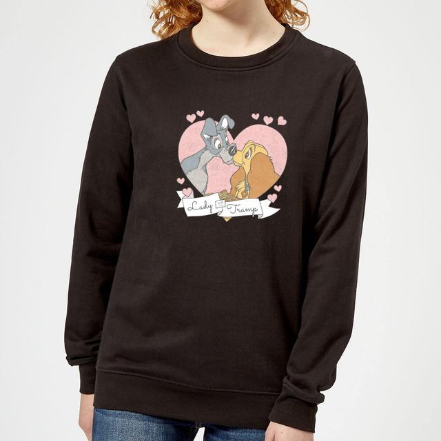 Sudadera Lady And The Tramp Love para mujer de Disney - Negro - XXL on Productcaster.