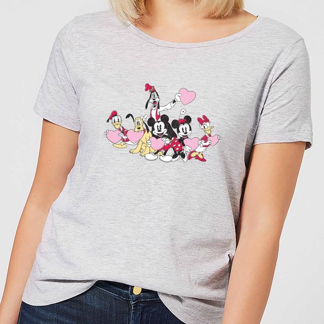 Disney Mickey Mouse Love Friends Women's T-Shirt - Grey - 5XL on Productcaster.