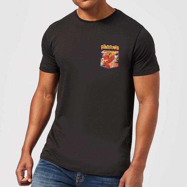 Camiseta con diseño de bolsillo Flintstones - Hombre - Negro - XS - Negro on Productcaster.