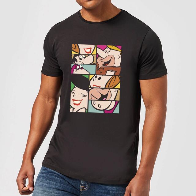 The Flintstones Cartoon Squares Men's T-Shirt - Black - 3XL - Schwarz on Productcaster.