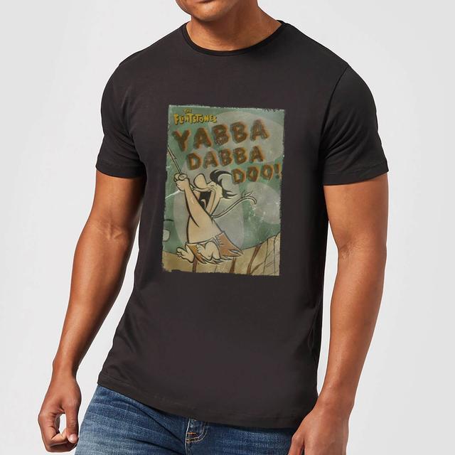 Los Picapiedra Yabba Dabba Doo! Camiseta para hombre - Negro - S on Productcaster.