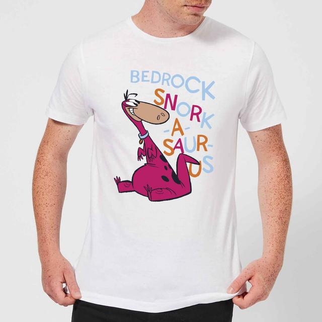 The Flintstones Bedrock Snork-A-Saur-Us Men's T-Shirt - White - S - Vit on Productcaster.