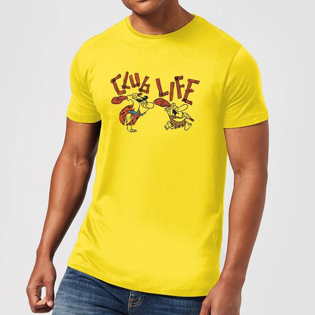 Camiseta Flintstones Club Life para hombre - Amarillo - XS - Amarillo on Productcaster.