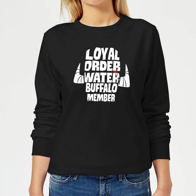 The Flintstones Loyal Order Of Water Buffalo Member Women's Sweatshirt - Black - XXL - Svart on Productcaster.