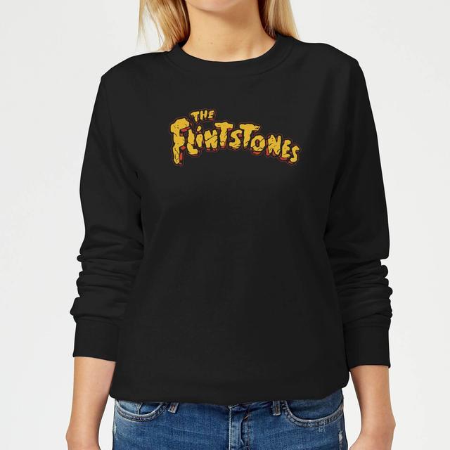 The Flintstones Logo Women's Jumper - Black - XS - Black on Productcaster.