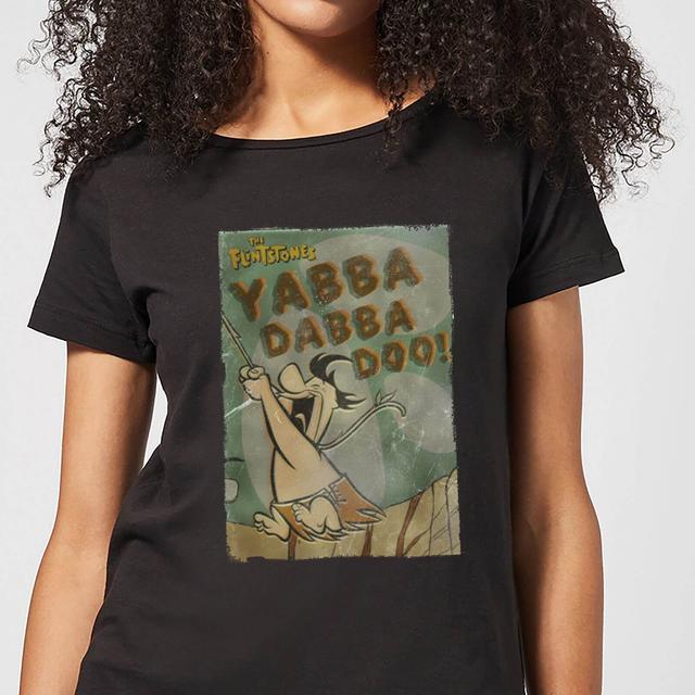 Los Picapiedra Yabba Dabba Doo! Camiseta para mujer - Negro - 5XL - Negro on Productcaster.